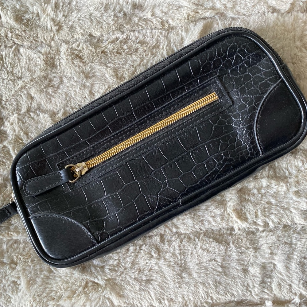 Small Black Cosmetic Clutch